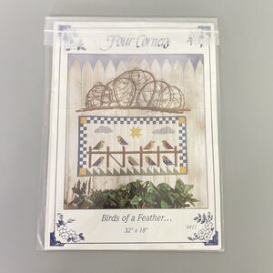 Vintage Birds of a Feather Quilt Pattern Four Corners 1994 Bird Wall Hanging